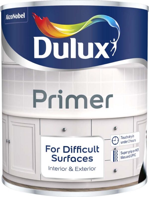 DULUX DIFFICULT SURFACE PRIMER 750ml DUDSP750