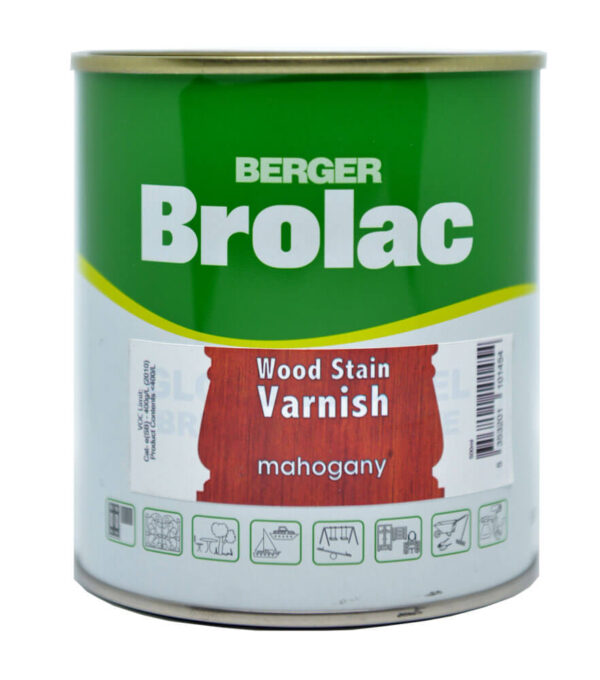 VARNISH STAIN BERGER MAHOGANY 500ml VAMA500