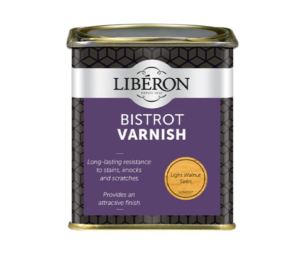 LIBERON BISTROT PUR. VARNISH INT. BLOND WALNUT SATIN 250ml FR ART.122719