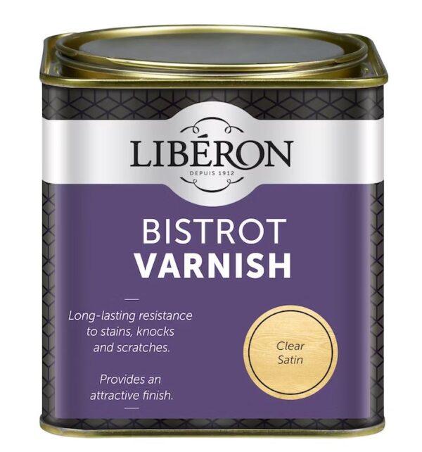 LIBERON BISTROT PUR. VARNISH INT. CLEAR SATIN 750ml FR ART.122467