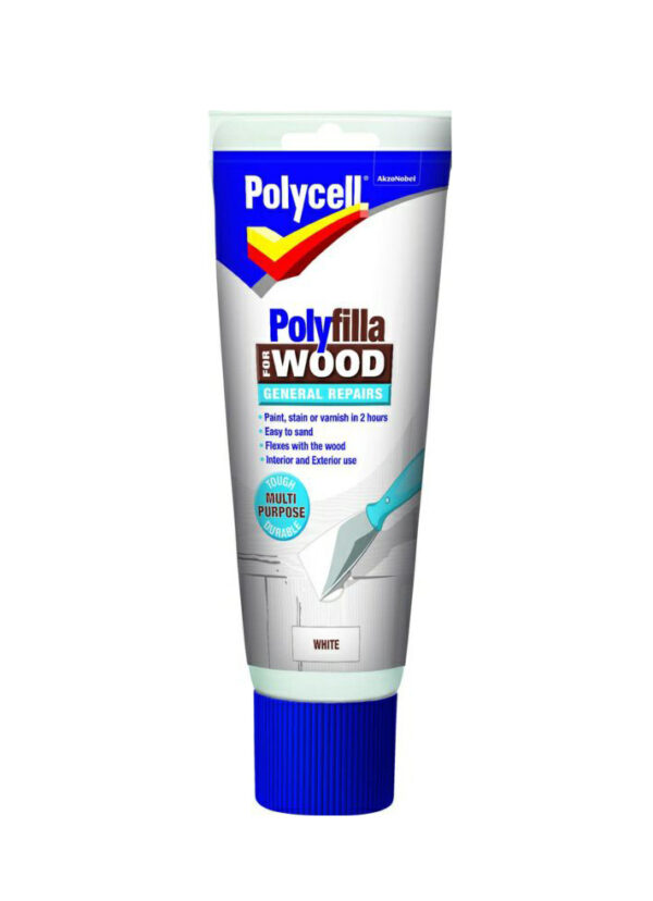 POLYCELL WOOD FILLER ALL PURPOSE  WHITE 330g TUBE 5207191