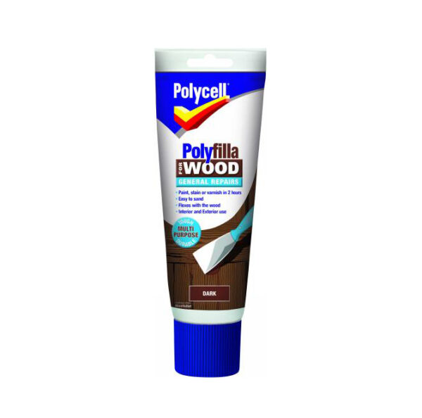 POLYCELL WOOD FILLER ALL PURPOSE DARK 330g TUBE ART: 5207189