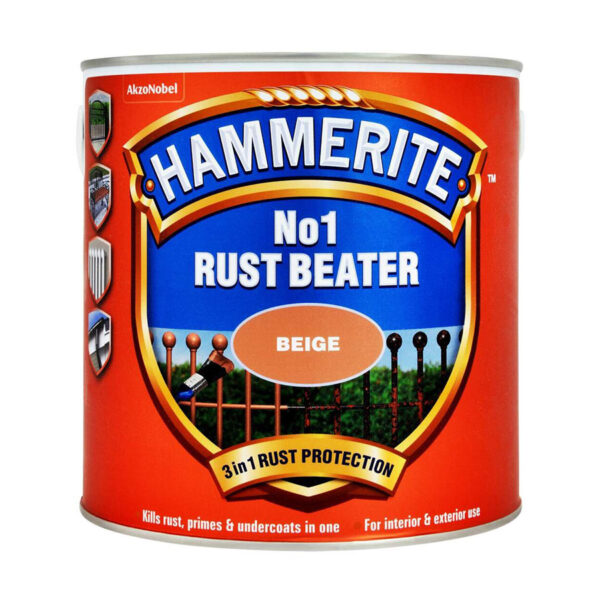 HAMMERITE NO. 1 RUST BEATER BEIGE 250 Ml Tin HRB250