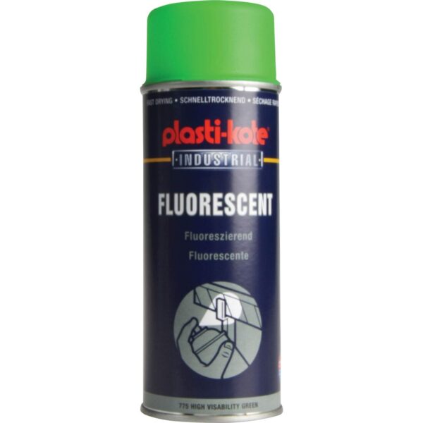 PLASTI-KOTE 657 IND FLUORESCENT GREEN COLOR SPRAY PAINT