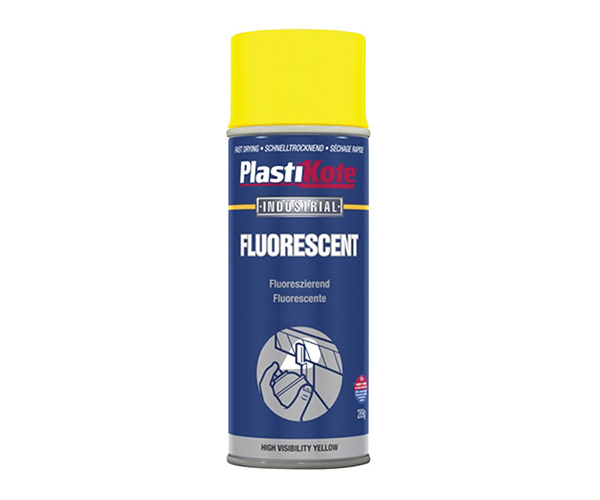 PLASTI-KOTE 655 IND FLUORESCENT YELLOW COLOR SPRAY PAINT