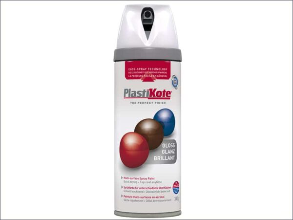 PLASTI-KOTE P.21102 T&S GLOSS WHITE SPRAY PAINT