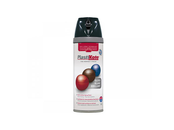 PLASTI-KOTE P.10606 PLASTIC PAINT BLACK GLOSS 400ML