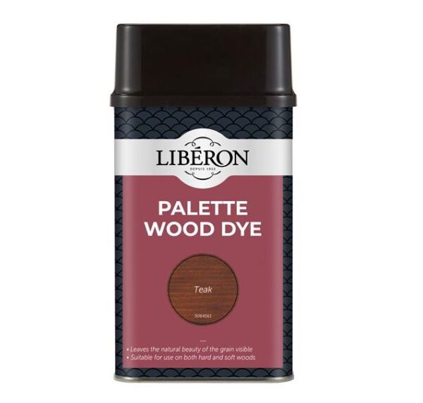 LIBERON Palette WOOD DYE Water Based - Teak - 500ml UK Art. 126746