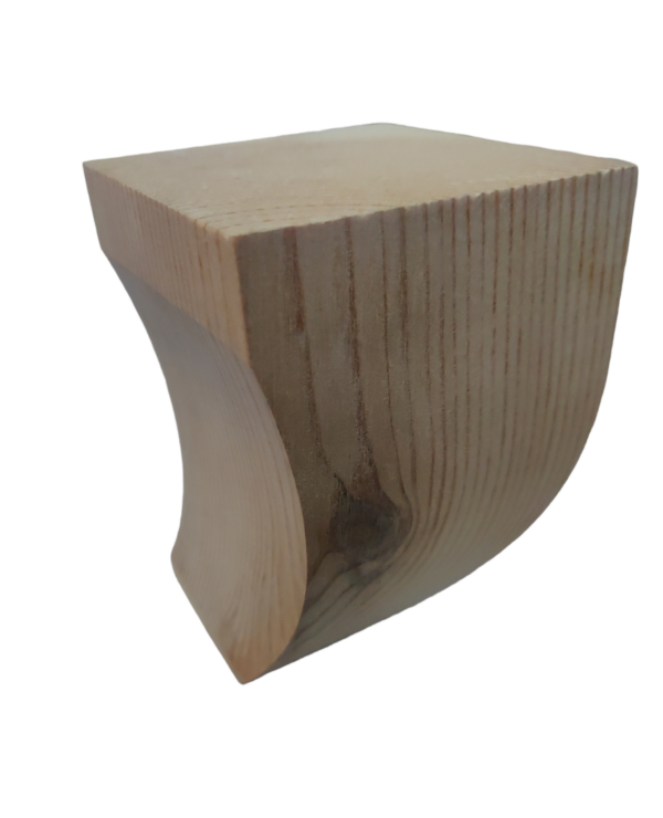 PINE SMALL CURVE LEG 4" X 3"