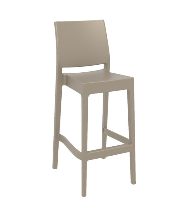 MAYA 75 BARSTOOL TAUPE