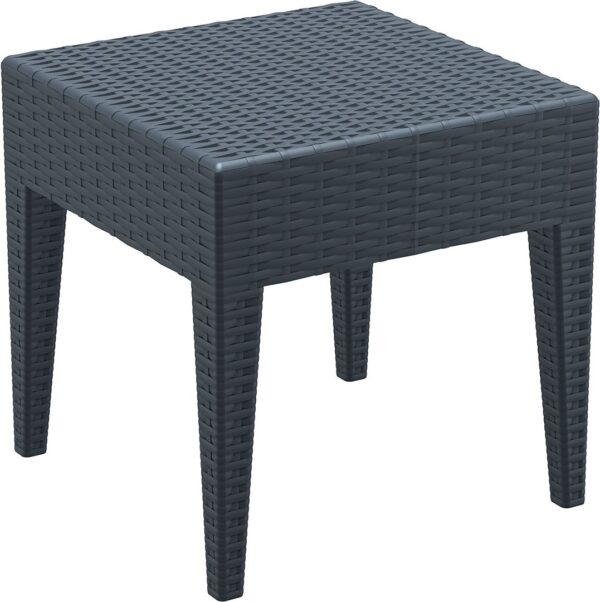 MIAMI SQR COFFEE TABLE 45x45x45cmH GREY