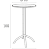 OCTOPUS HIGH BAR TABLE DARK GREY - Image 2