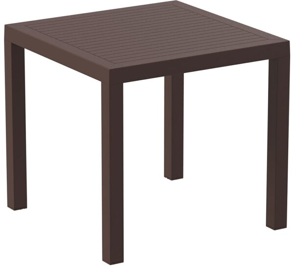 ARES TABLE 80 X 80cm BROWN