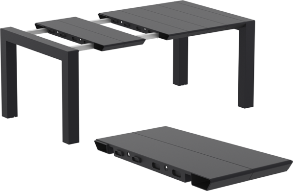 VEGAS TABLE 772 BLACK EXT. 100/140 X 100cm - Image 2