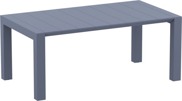 VEGAS MED. TABLE 774 DARK GREY EXT. 180/220 X 100cm