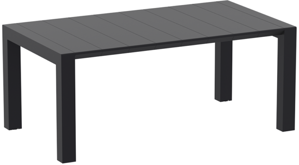 VEGAS MED. TABLE 774 BLACK EXT. 180/220 X 100cm