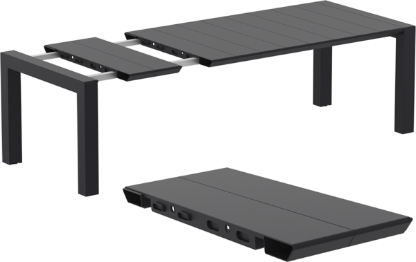 VEGAS MED. TABLE 774 BLACK EXT. 180/220 X 100cm - Image 2