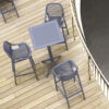 SKY116 FOLDING HIGH TABLE BAR 60 X 60CM DARK GREY - Image 3