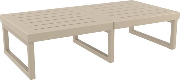 MYKONOS 138 XL TABLE 130 X 65CM TAUPE