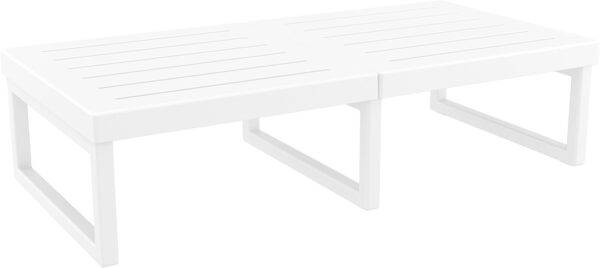 MYKONOS 138 XL TABLE 130 X 65CM WHITE