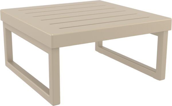 MYKONOS 137 SQR. TABLE 65 X 65CM TAUPE