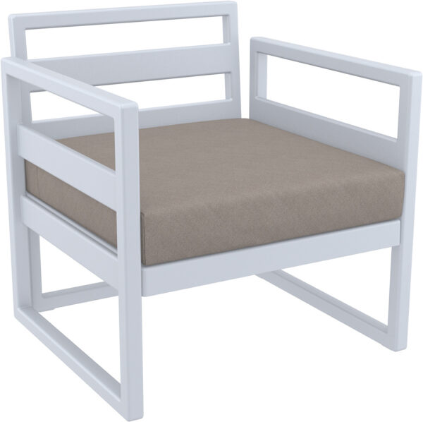 MYKONOS 141 SEAT CUSHION LIGHT TAUPE/LIGHT BROWN
