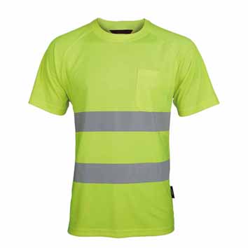 YELLOW HIGH VISIBILITY COOLPASS X-LARGE T-SHIRT VWTS01-A