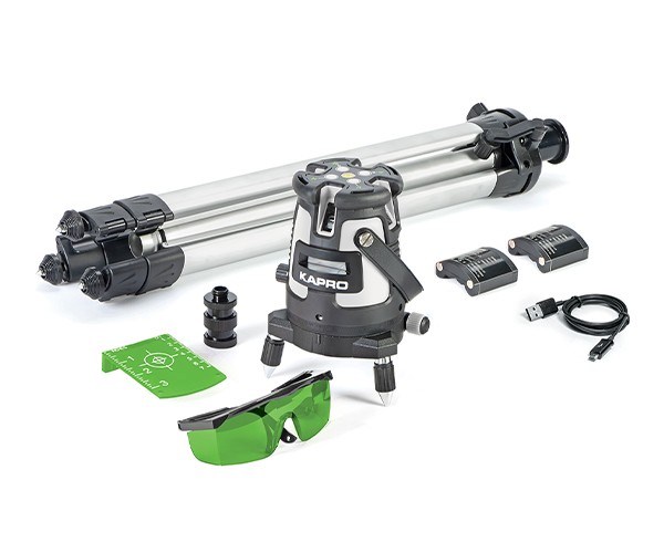 KAPRO PROLASER PROFESSIONAL ALL LINES GREEN HARD CASE+TRIPOD ART: 875GS