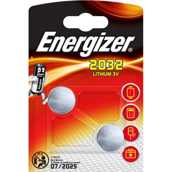 ENERGIZER LITHIUM BATT. CR2032 3v FSB2 [x2] E301021405