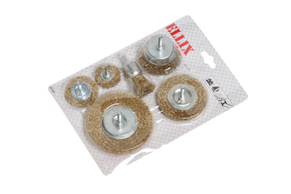 WIRE BRUSH SET 6 pieces LUX 103052 - Image 2