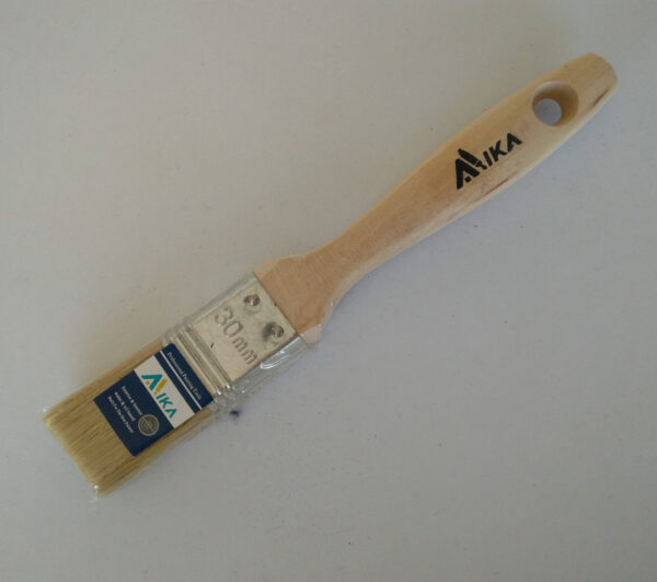 PAINT BRUSH  30mm MIKA THICK, BIRCH HANDLE ART: FB 30mm B1-551221-30