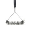 BBQ TRIANGLE S.STEEL WIRE BRUSH/ BLK HANDLE 29CM X 16.5CM