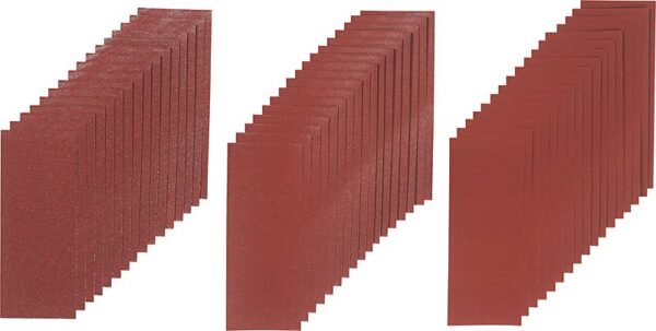 SANDING SHEET ASSORTED PK 50pcs  280X115MM LUX P101366 - Image 2