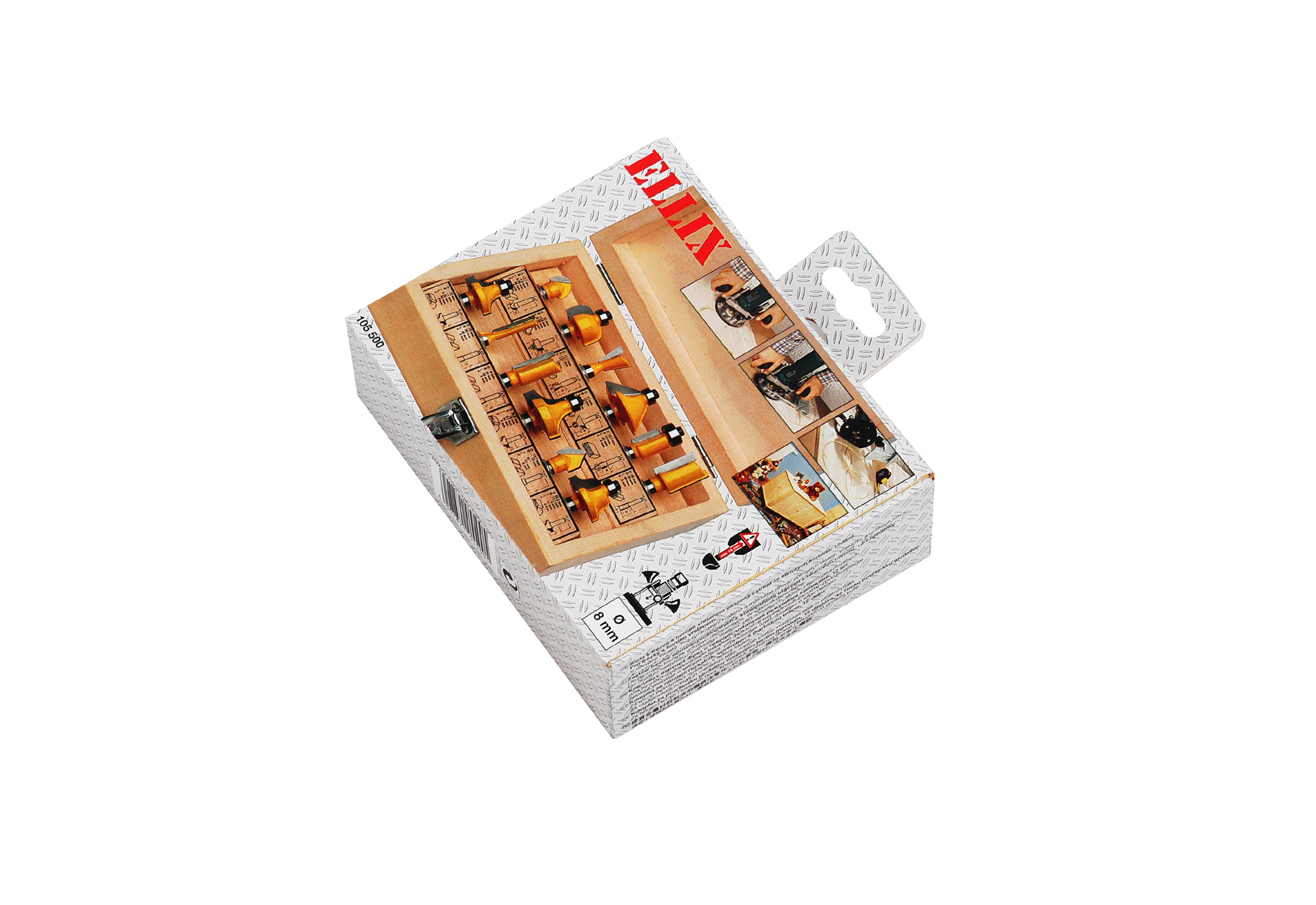 ROUTER BITS Set 12pcs (YELLOW) LUX 105500 – PM Hobby