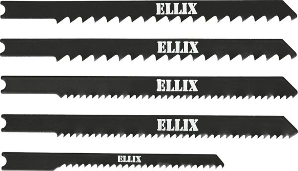 JIGSAW BLADE SET 5pcs 75/100mm WOOD/PLASTIC B&D LUX 113014 - Image 2