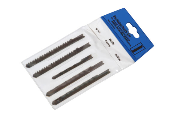 JIGSAW BLADE SET 5pcs 75/100mm WOOD/PLASTIC B&D LUX 113014