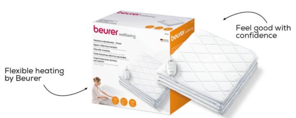 BEURER UNDERBLANKET WASHABLE 130 X 100 FITTED (UB64)