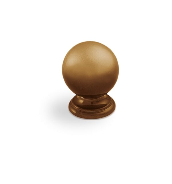 KNOB METAL 33mm W/BASE BRONZE 900 ESTAMP 8351