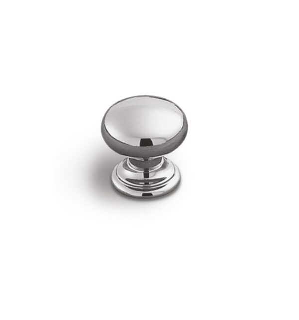 KNOB 35mm METAL W/BASE CHROME 400 ESTAMP 8471