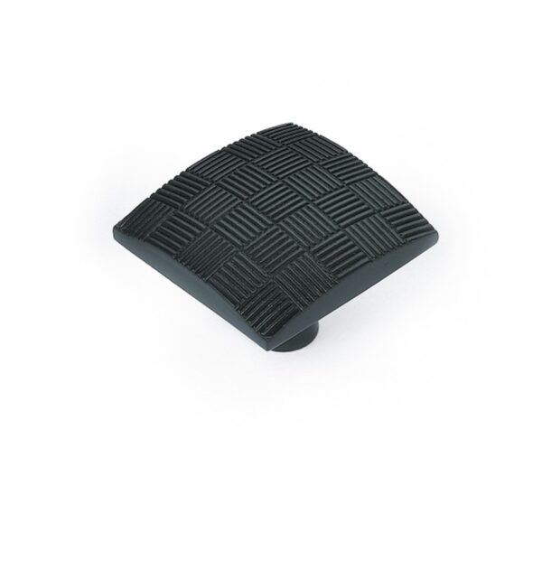 KNOB 29x29mm COUNTRY `CHESS` METAL MATT BLACK 810 ESTAMP 8192