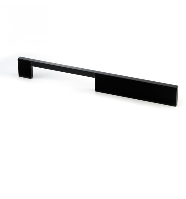 METAL HANDLE I - SPAZIO 128mm DULL BLACK 032 ESTAMP 7572 (56X88X56)