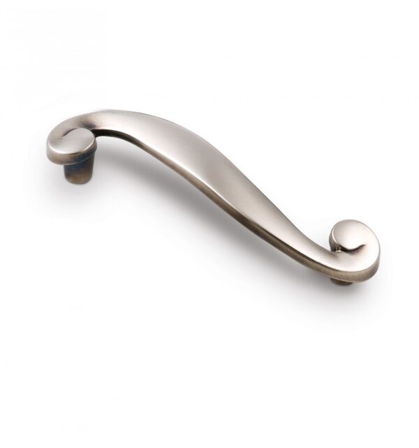 METAL HANDLE 96mm RUSTIC BRUSHED BLACK NICKEL 809 ESTAMP 7421