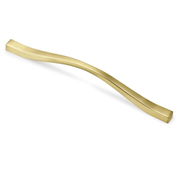 HANDLE 236mm METAL 'FLUID' BRUSHED GOLD 020 ESTAMP 6822