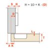 HINGE METAL SALICE 110 DEGREES SERIE 200 C2B6D99 - Image 2