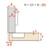 CLIP-ON HINGE Series 800 SALICE 110DEG C8A6C99 Full Overlay - Image 2