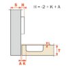 PUSH SYSTEM HINGE 110 OPENING INSET C2APP99 - Image 2