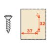 BASE [HINGE] STEEL CLIP-ON SALICE "6" BAV3L69F/BAV3M69F - Image 2