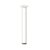 SINGLE BREAKFAST ROUND TABLE LEG WHITE DIA: 80X900mm ART: F15069
