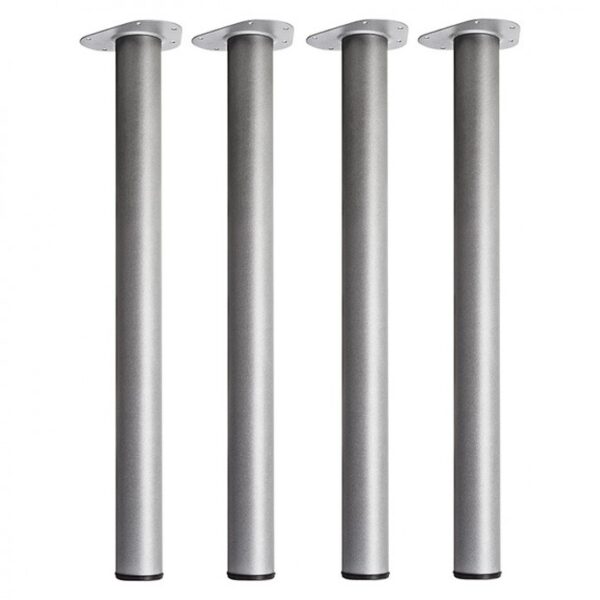 TABLE LEGS ROUND 4PC/SET MATT CHROME DIA.60X710mm ART: F15005