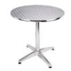 *ALUM TABLE 60cm ROUND W/4 STAR BASE 'BISTRO' - Image 2